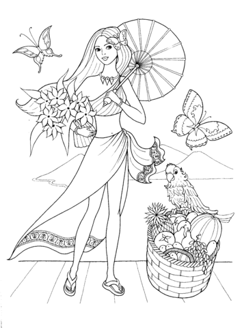Summer Style  Coloring page