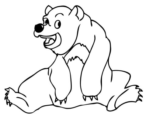 Sun Bear Coloring page