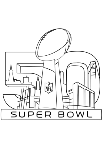 Super Bowl 2016 Coloring page