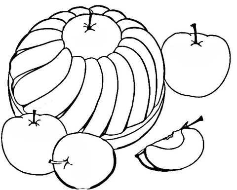 Sweet Apple Pie Coloring page