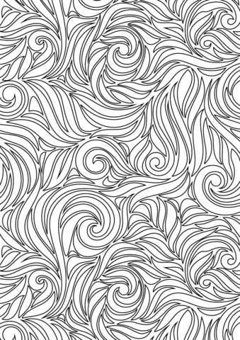 Swirl Pattern Coloring page