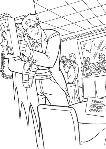Taking Batman's Costume  Coloring page