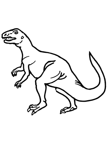 Teratosaurus Triassic Dinosaur Coloring page