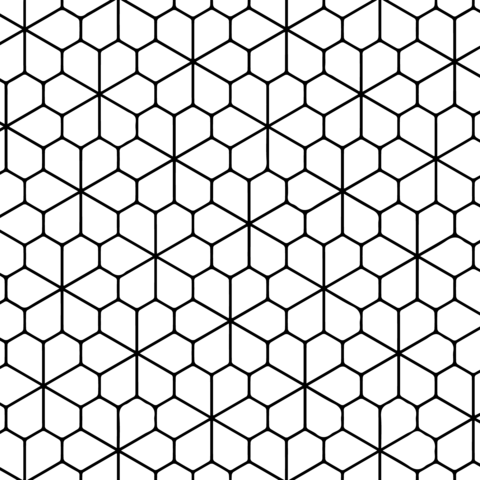 Tessellation with Floret Pentagonal Tiling Coloring page