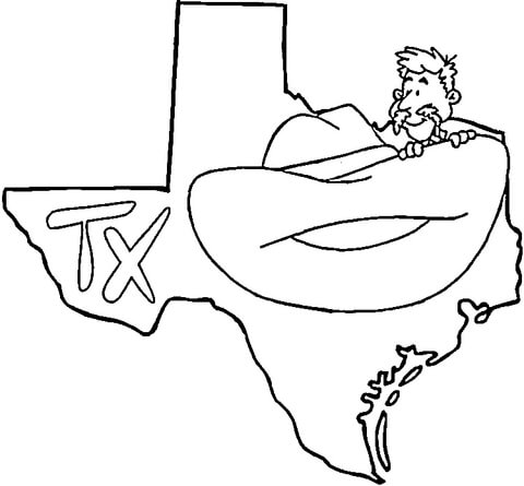 Texas  Coloring page