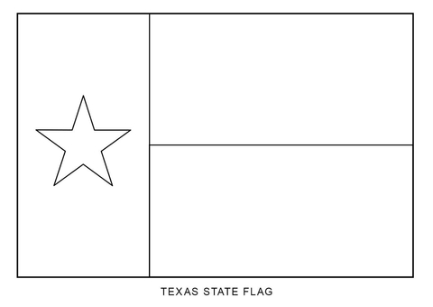 Texas State Flag Coloring page