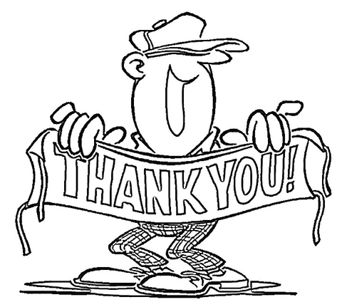 Thank You! Coloring page