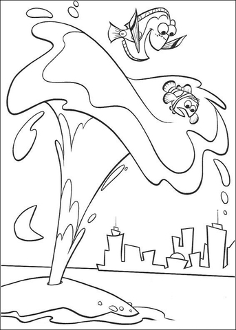 Thank You, Whale! Coloring page