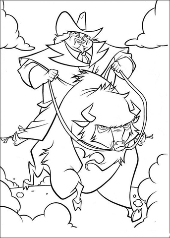 Alameda Slim, a cattle rustler Coloring page