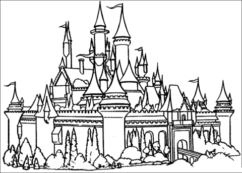 The Castle  Coloring page