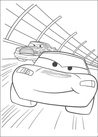 McQueen is The First Coloring page