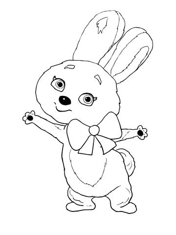 The Hare Sochi 2014 Mascot Coloring page