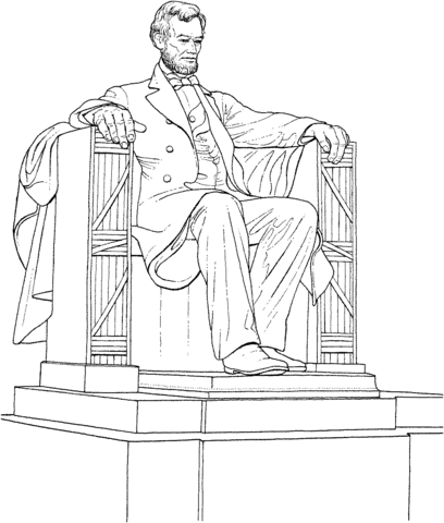 The Lincoln Memorial Coloring page