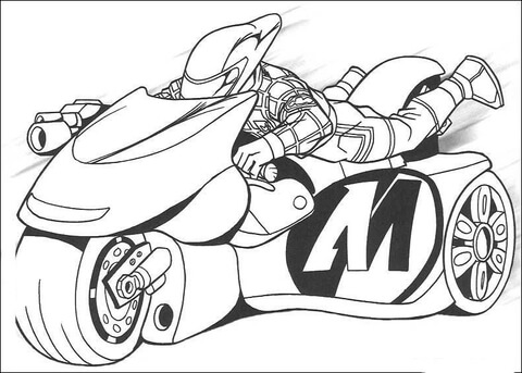Motorcycle  Coloring page
