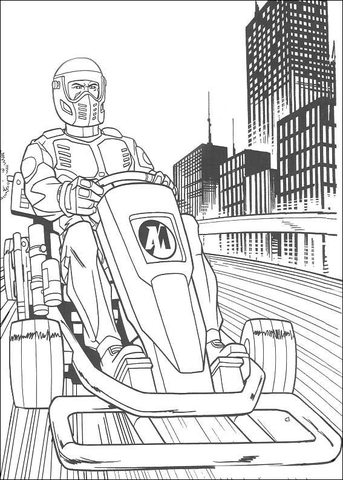 Racing car Coloring page