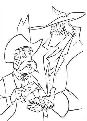 Sheriff Sam Brown and Rico Coloring page