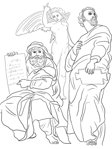 The Prophets Hosea and Jonah Coloring page