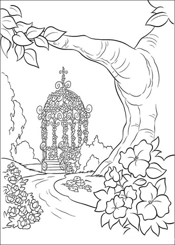 The Wedding Capel  Coloring page