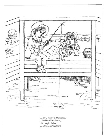 Little Tommy Tittlemouse Coloring page