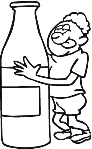 Thirsty After a Long Run  Coloring page