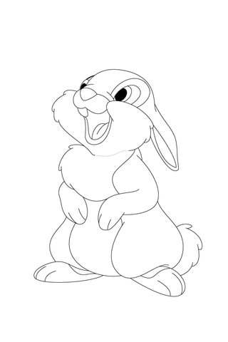 Thumper Is Laughing Into The Horizon Coloring page
