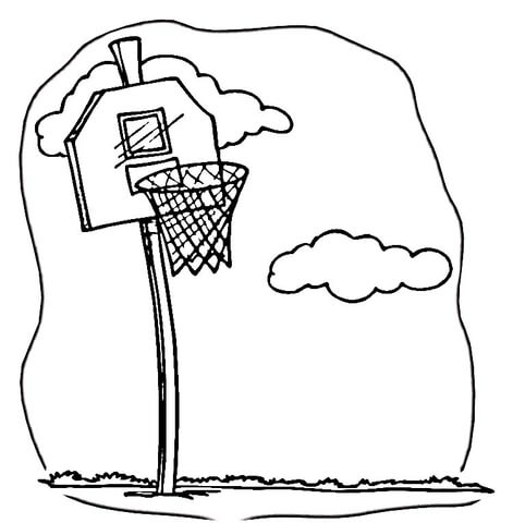 To Play Basketball  Coloring page