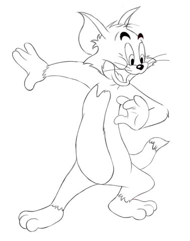 Tom the Cat Coloring page