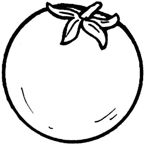 Tomato 1 Coloring page