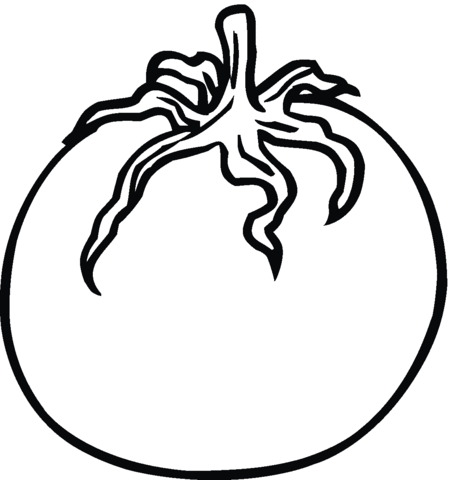 Tomato 3 Coloring page