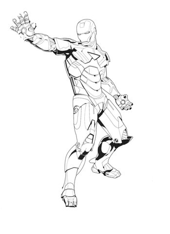 Tony Stark  Coloring page