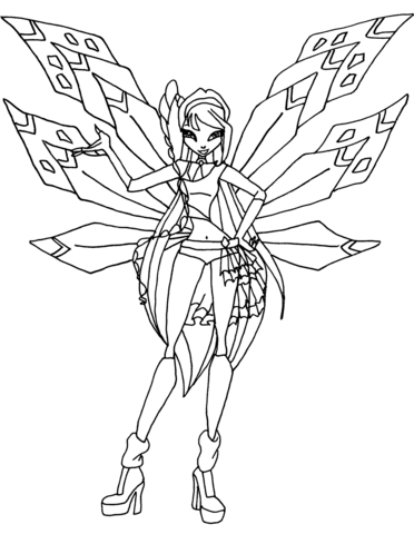 Tracix Musa Coloring page