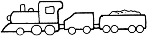 Train  Coloring page