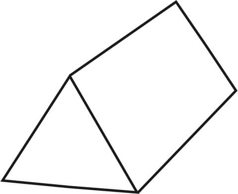 Triangular Prism Coloring page