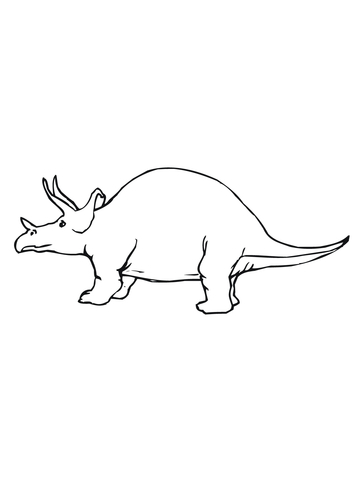 Triceratops Dinosaur Coloring page