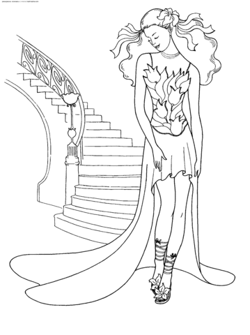Tulip Dress Coloring page