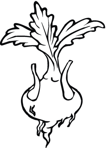 Turnip 7 Coloring page