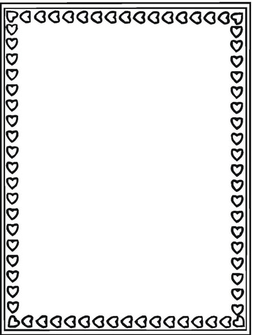 Valentines Day Card  Coloring page