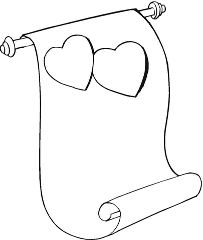 Valentines Day Card Coloring page