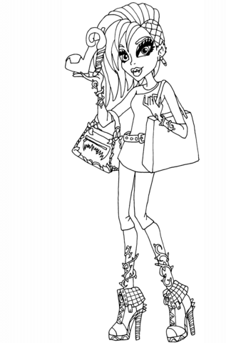 Venus McFlytrap "I Love Fashion Doll" Coloring page