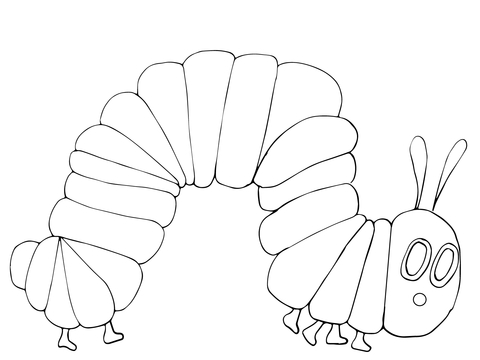 Very Hungry Caterpillar Coloring page