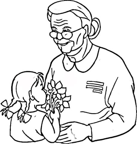 Veterans Day for Grandma  Coloring page