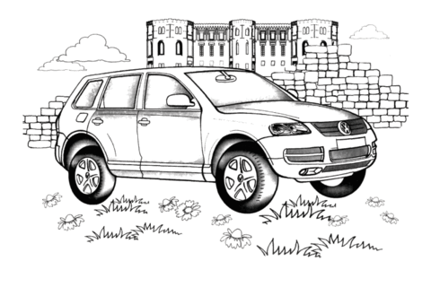 Volkswagen Touareg Coloring page