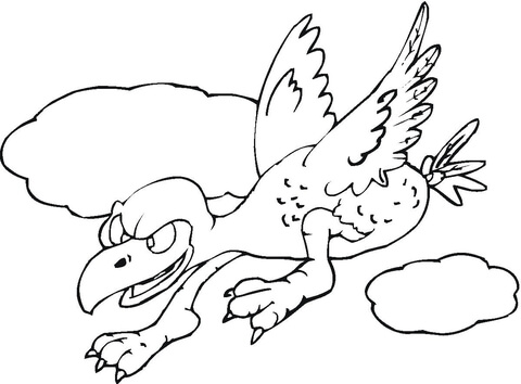 Vulture Attacks from the Sky  Coloring page