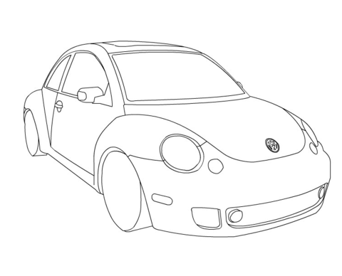 VW Beetle Coloring page