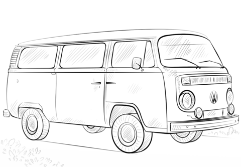 VW Bus Coloring page