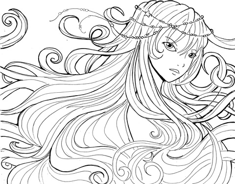 Water Soul Coloring page