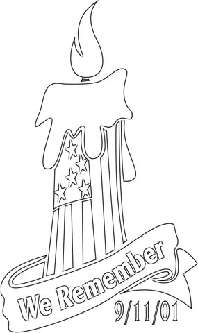 We Remember 9-11-01  Coloring page