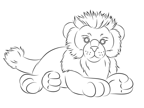 Webkinz Lion Coloring page