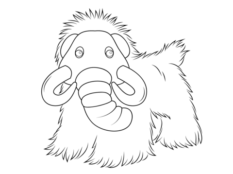 Webkinz Mammoth Coloring page