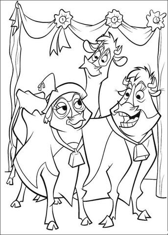 Maggie, Grace and Mrs. Calloway Coloring page